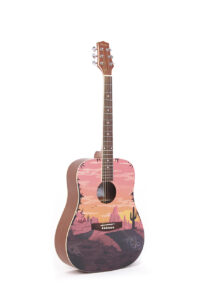 Sunset Acoustic Guitar